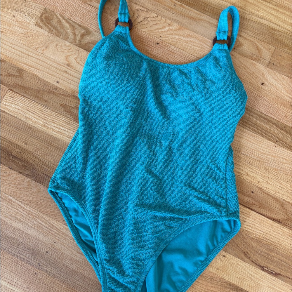 Shade & Shore Women’s Teal One-Piece Swimsuit